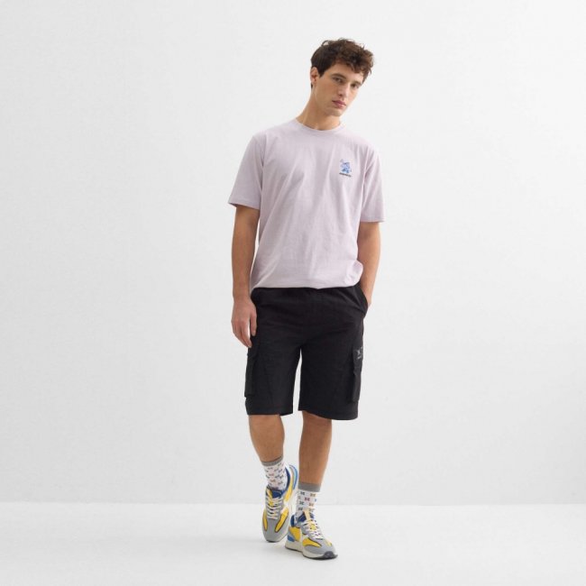 Bermuda MUNICH Trek streetwear de nylon negro - NEGRO