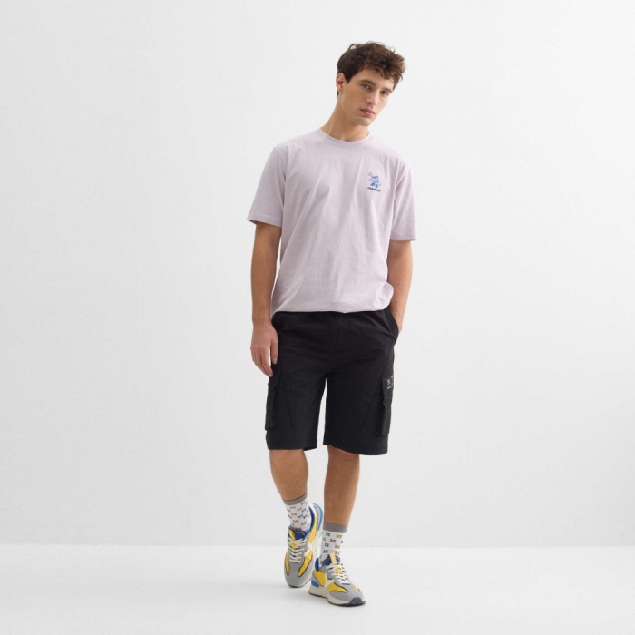 Bermuda MUNICH Trek streetwear de nylon negro - NEGRO