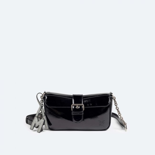 MH CROSSBODY BAGUETTE C/BLACK - NEGRO