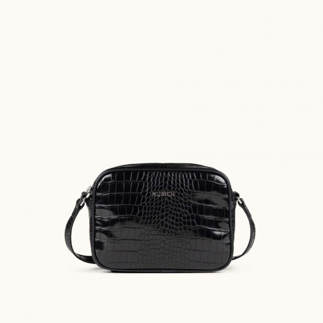 BLOCK CROCO FW25 CROSSBODY CAMERA C/BLACK - NEGRO