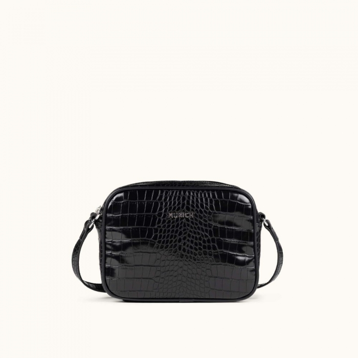 BLOCK CROCO FW25 CROSSBODY CAMERA C/BLACK - NEGRO