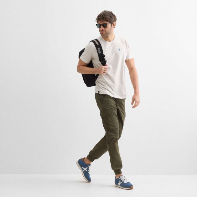 Camiseta regular MUNICH lifestyle de algodón orgánico gris - GRIS