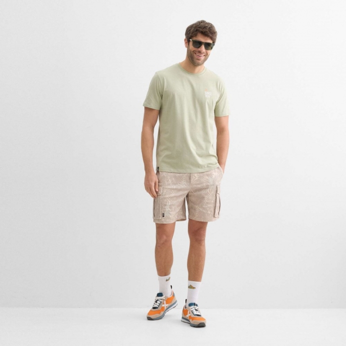 Camiseta regular MUNICH lifestyle de algodón orgánico verde - VERDE