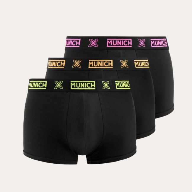 Calzonzillos MUNICH boxer de algodón-eslastano negro -