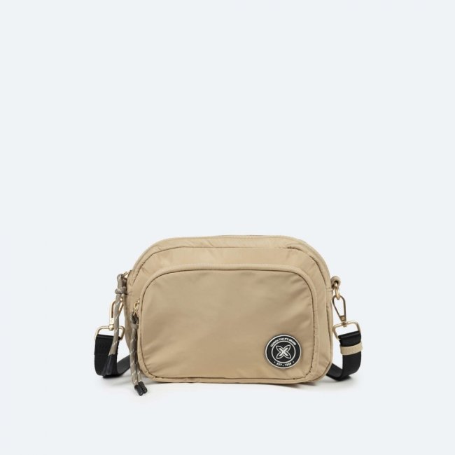 SHALLOW CROSSBODY CAMERA C/BEIGE - BEIGE