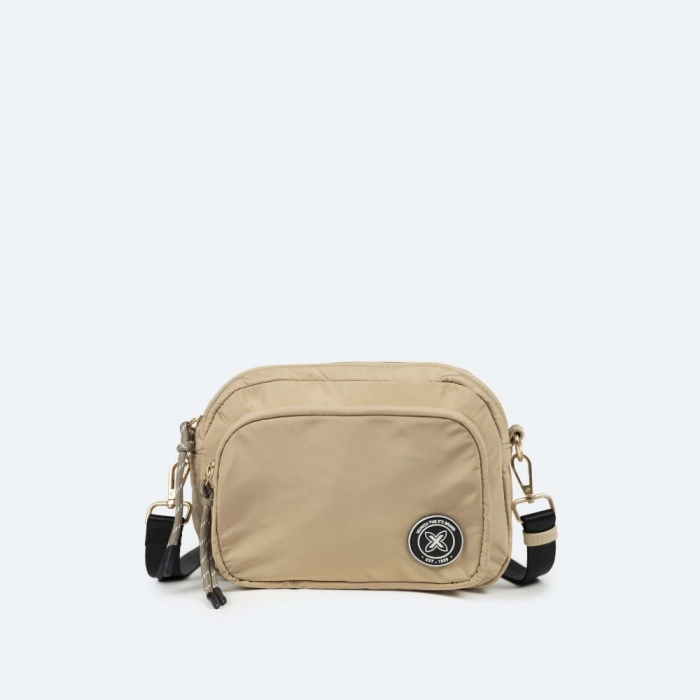 SHALLOW CROSSBODY CAMERA C/BEIGE - BEIGE