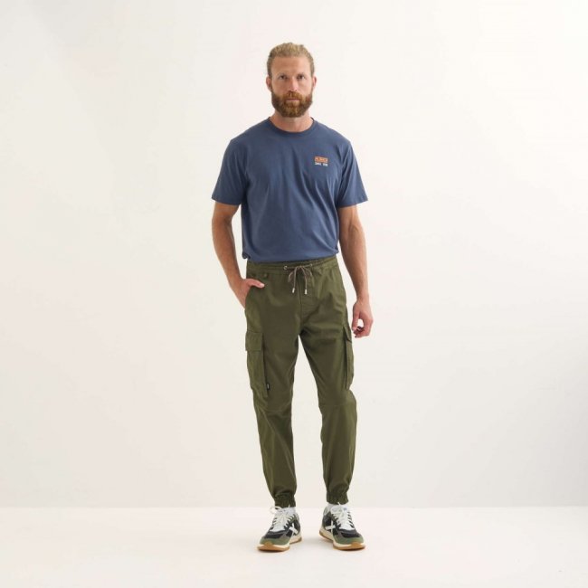 Pantalón MUNICH Cargo explore lifestyle de algodón-elastano khaki - CAQUI