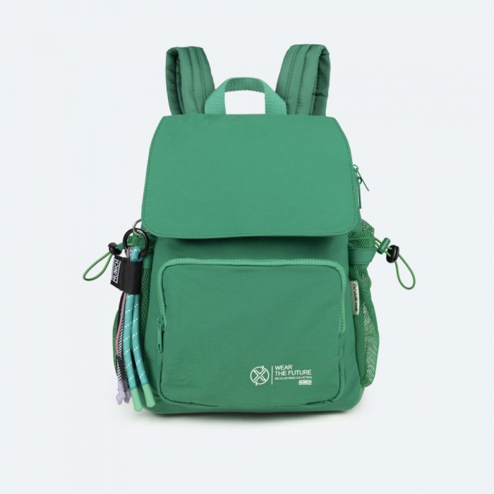 DEEP RECYCLED BACKPACK C/GREEN - VERDE