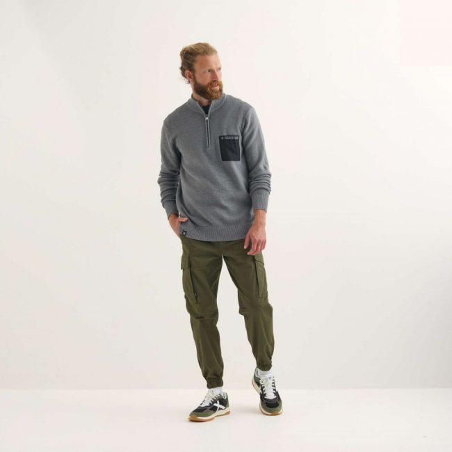 Jersey MUNICH Roma lifestyle hombre de algodón-poliéster gris - GRIS