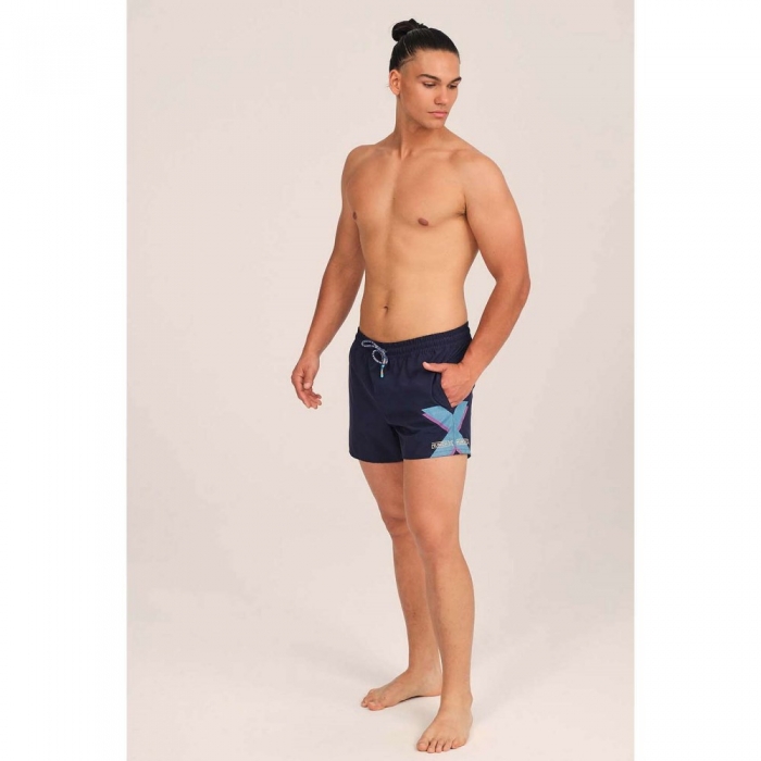 BAÑADOR HOMBRE ELÁSTICO CORTO MARINO -