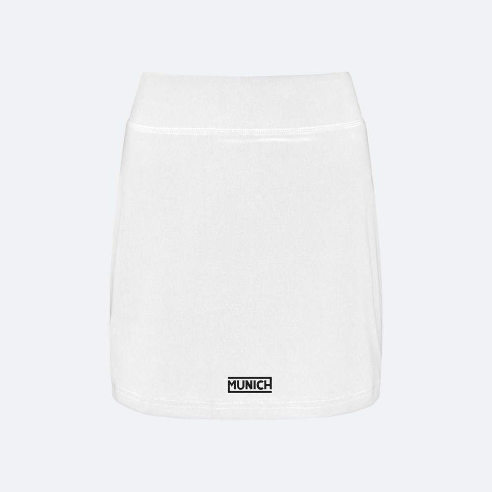 Falda MUNICH Winner de poliéster-elastano blanco - BLANCO