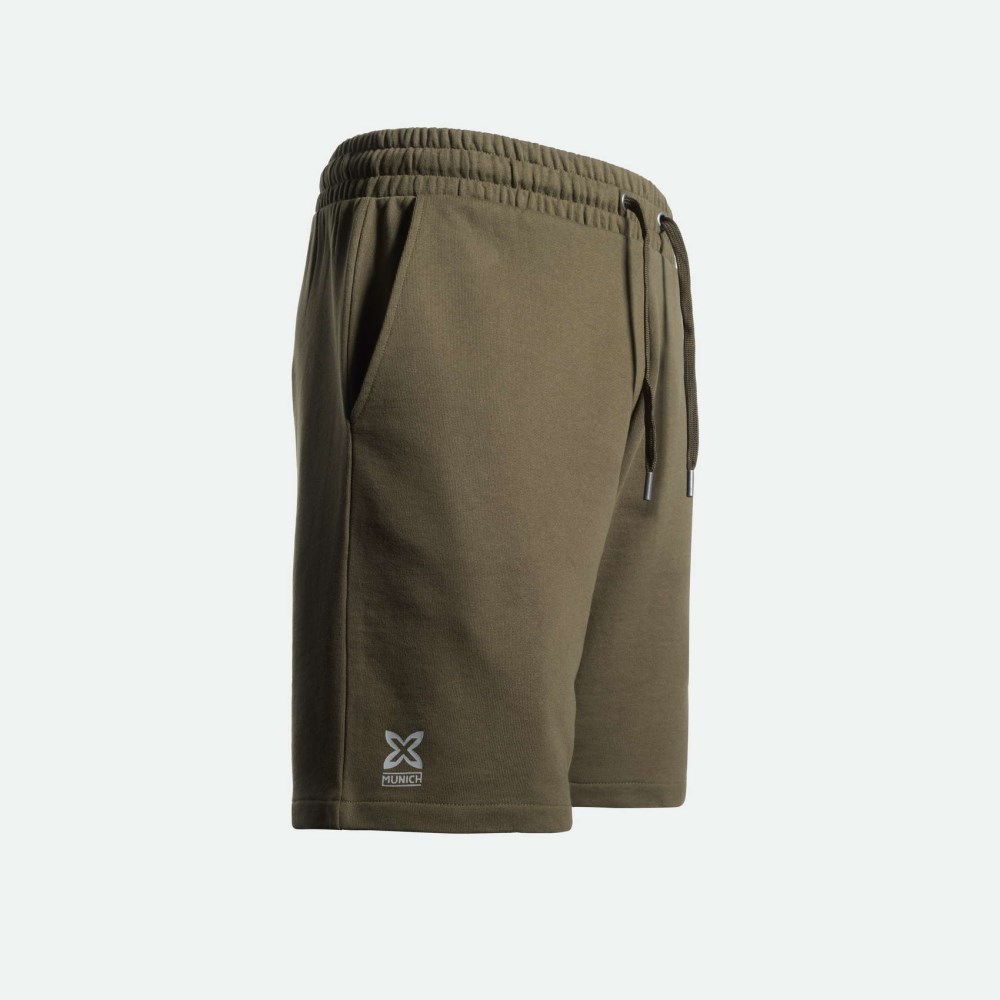 Pantalón corto MUNICH de algodón khaki - CAQUI