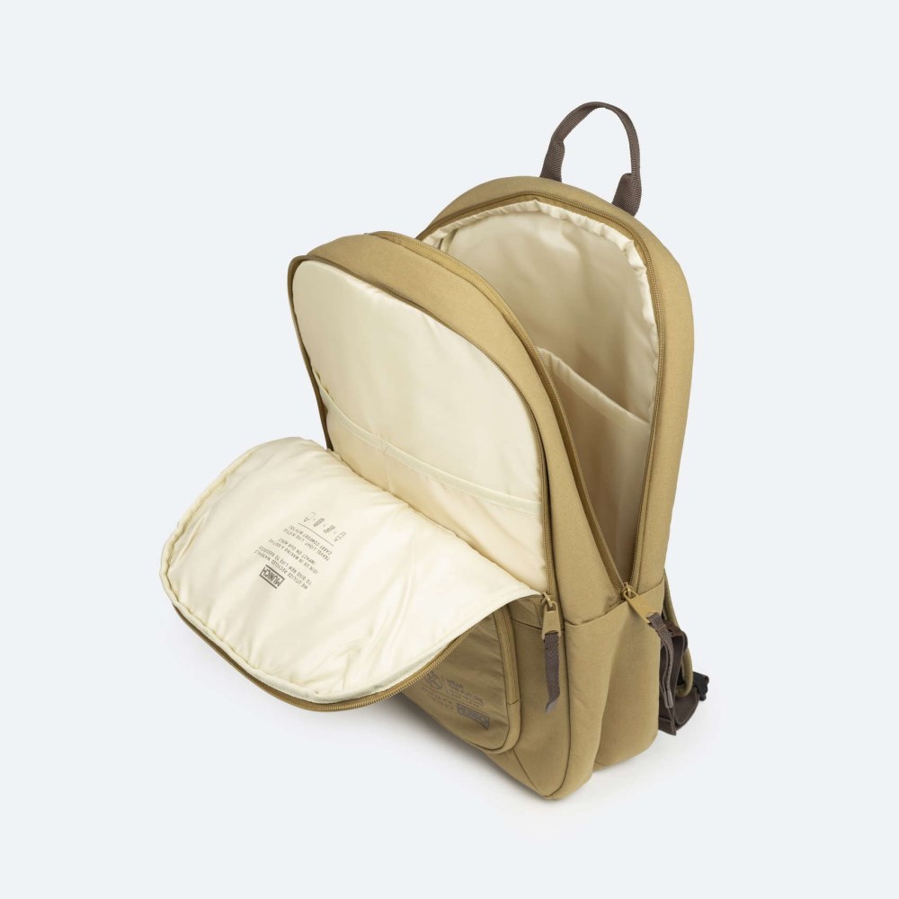 TECA RECYCLED BACKPACK DOUBLE C/HONEY - CAMEL