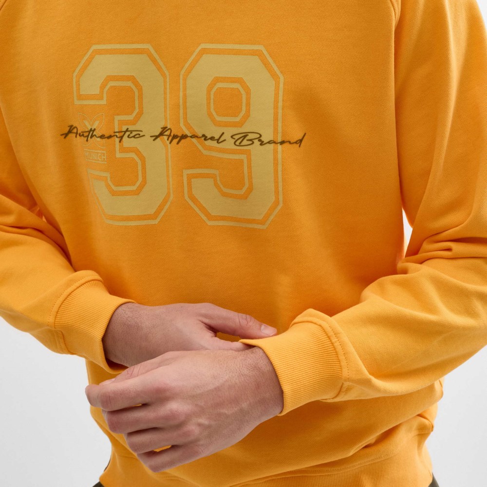 Sudadera MUNICH Field de algodón mango - NARANJA