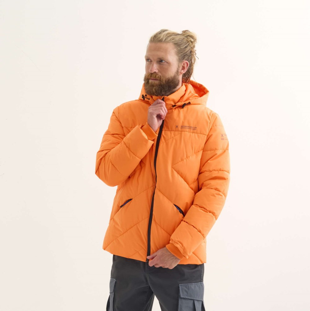Chaqueta MUNICH Cloud lifestyle hombre de poliéster naranja - NARANJA