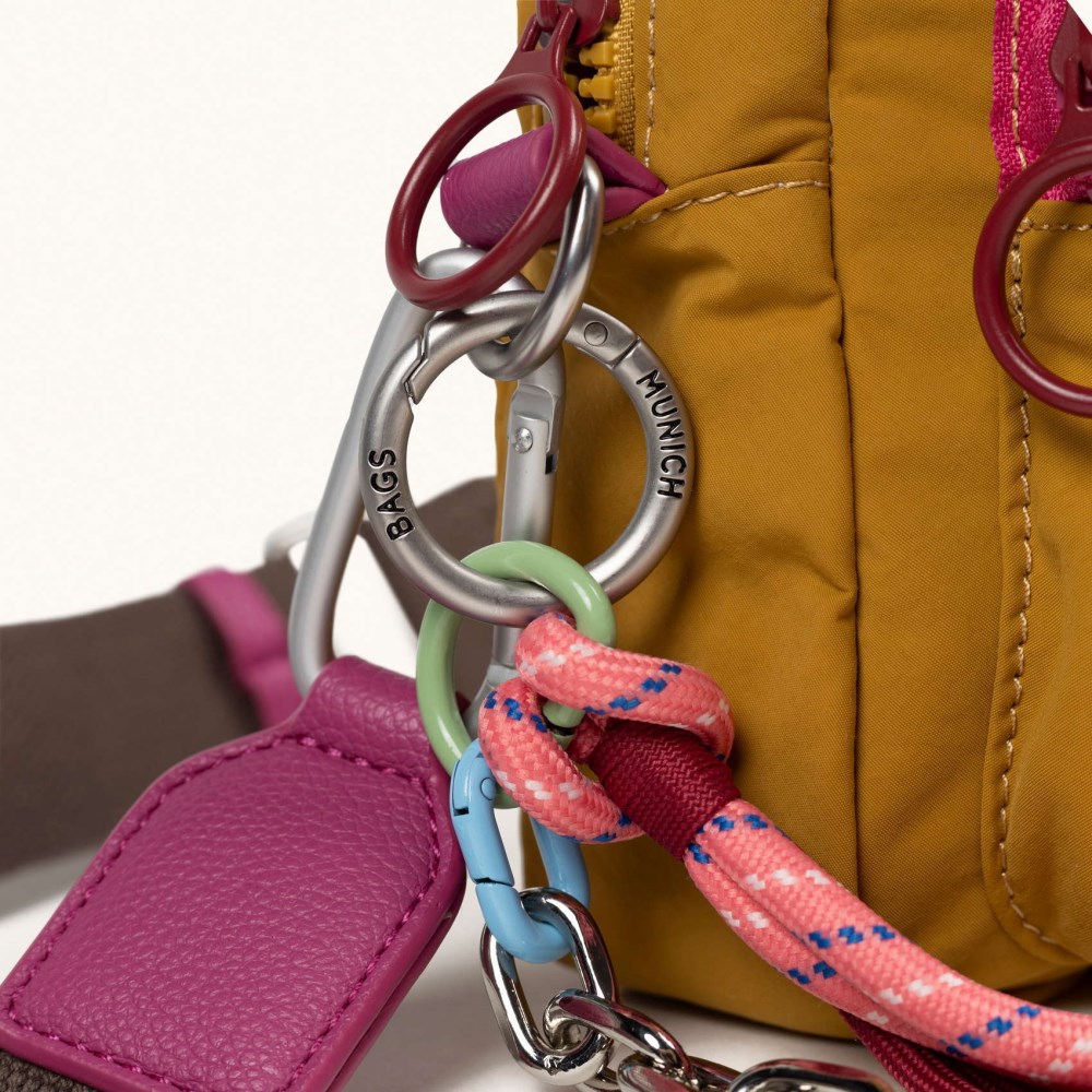 DEEP RECYCLED FW25 CROSSBODY CAMERA C/HONEY - AMARILLO