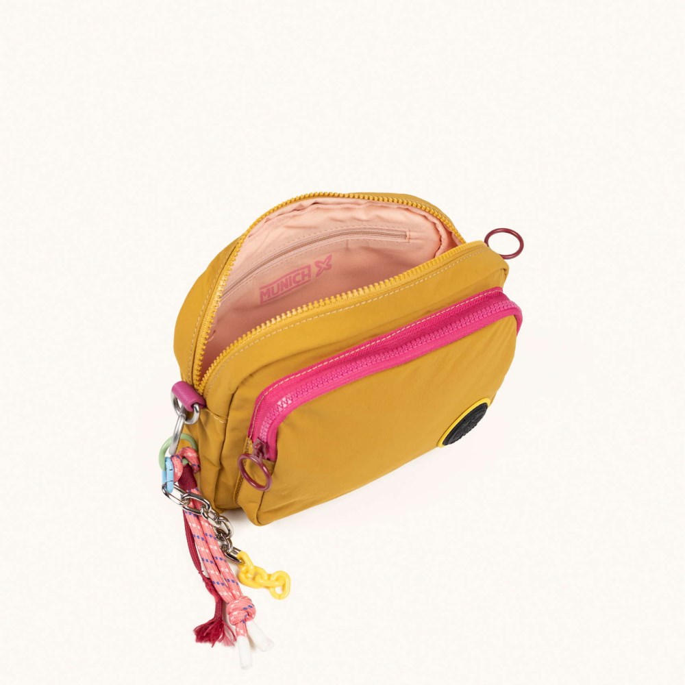 DEEP RECYCLED FW25 CROSSBODY CAMERA C/HONEY - AMARILLO