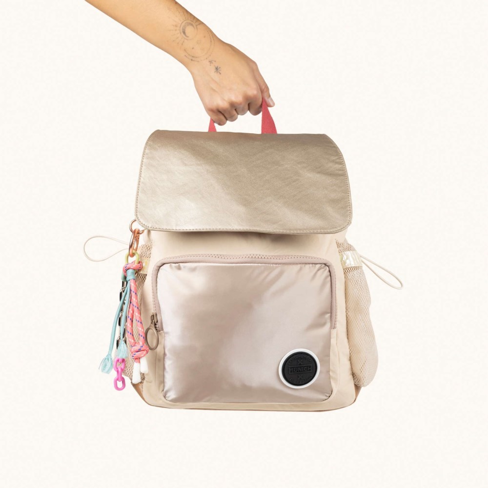 DEEP RECYCLED FW25 BACKPACK C/CREAM - MARRÓN