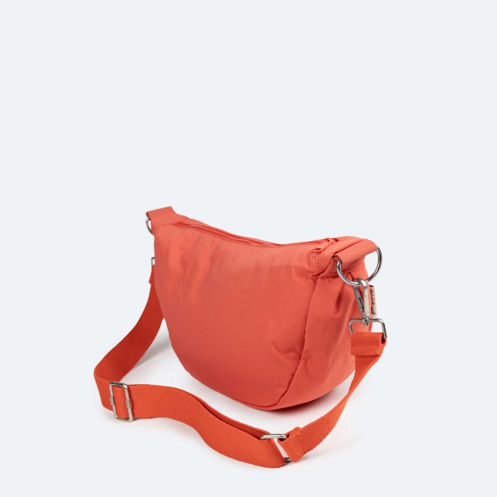 DEEP RECYCLED CROSSBODY BAGUETTE C/CORAL - NARANJA