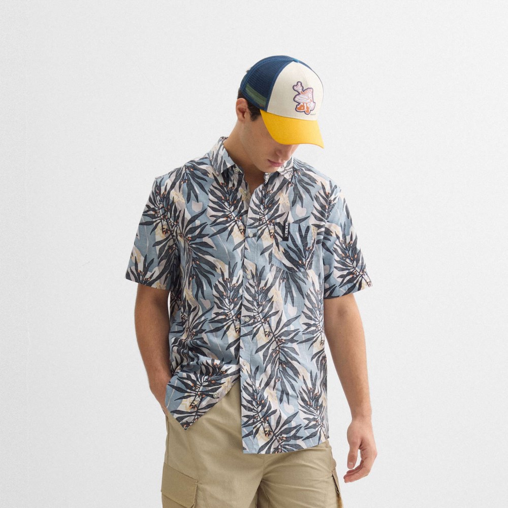 Camisa MUNICH Guayaba streetwear de algodón-spandex estampado exótico - MULTICOLOR