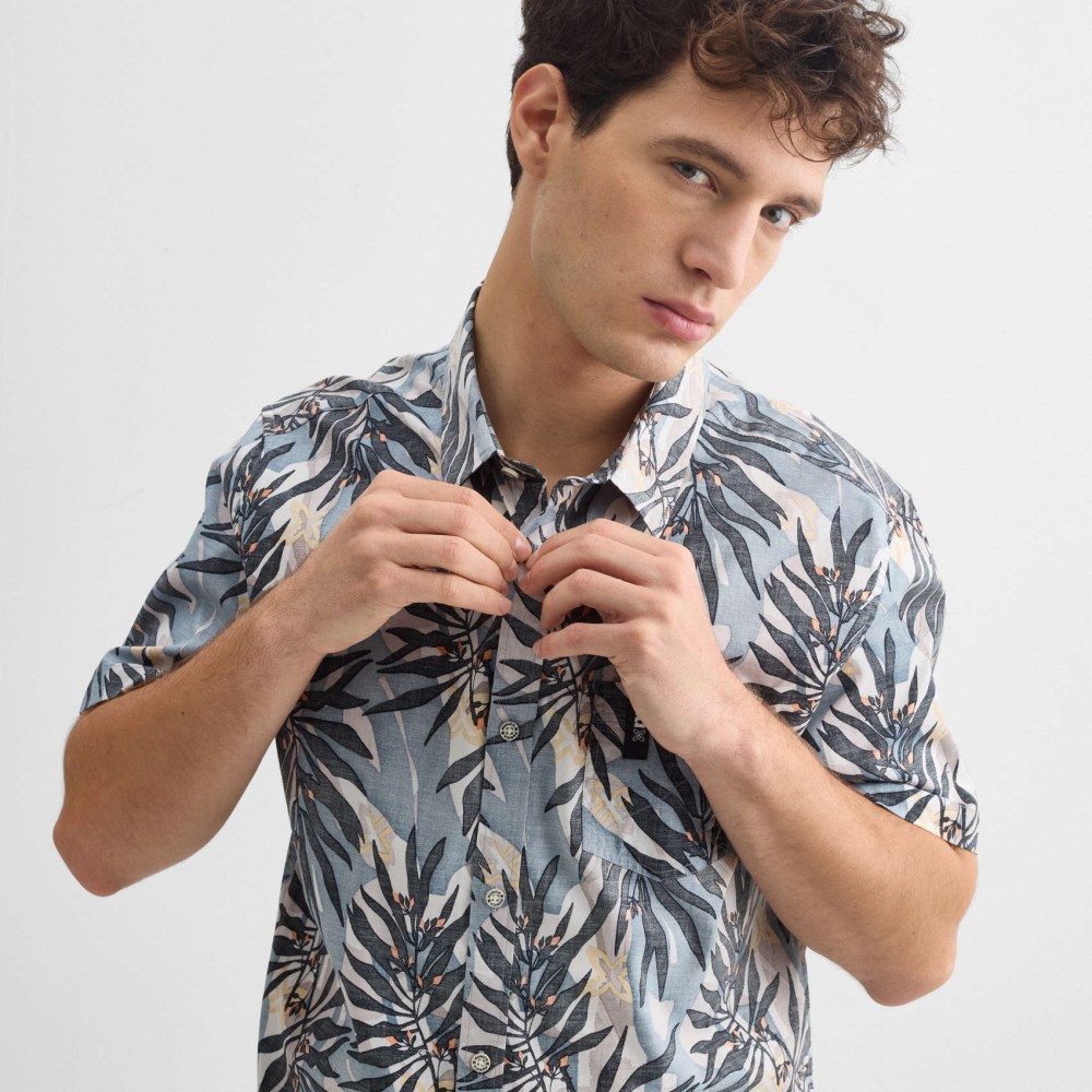 Camisa MUNICH Guayaba streetwear de algodón-spandex estampado exótico - MULTICOLOR