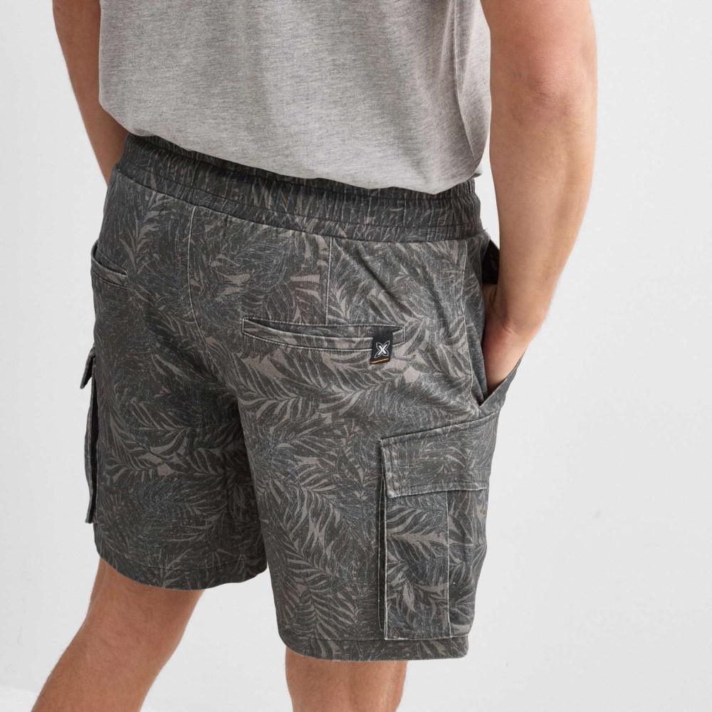 Bermuda MUNICH Tropic lifestyle de algodón-elastano caqui - CAQUI