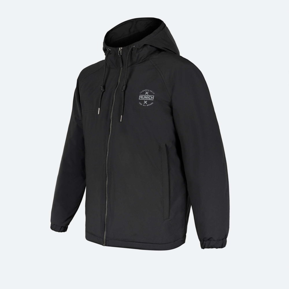 Chaqueta MUNICH lift casual de polyester negra - 