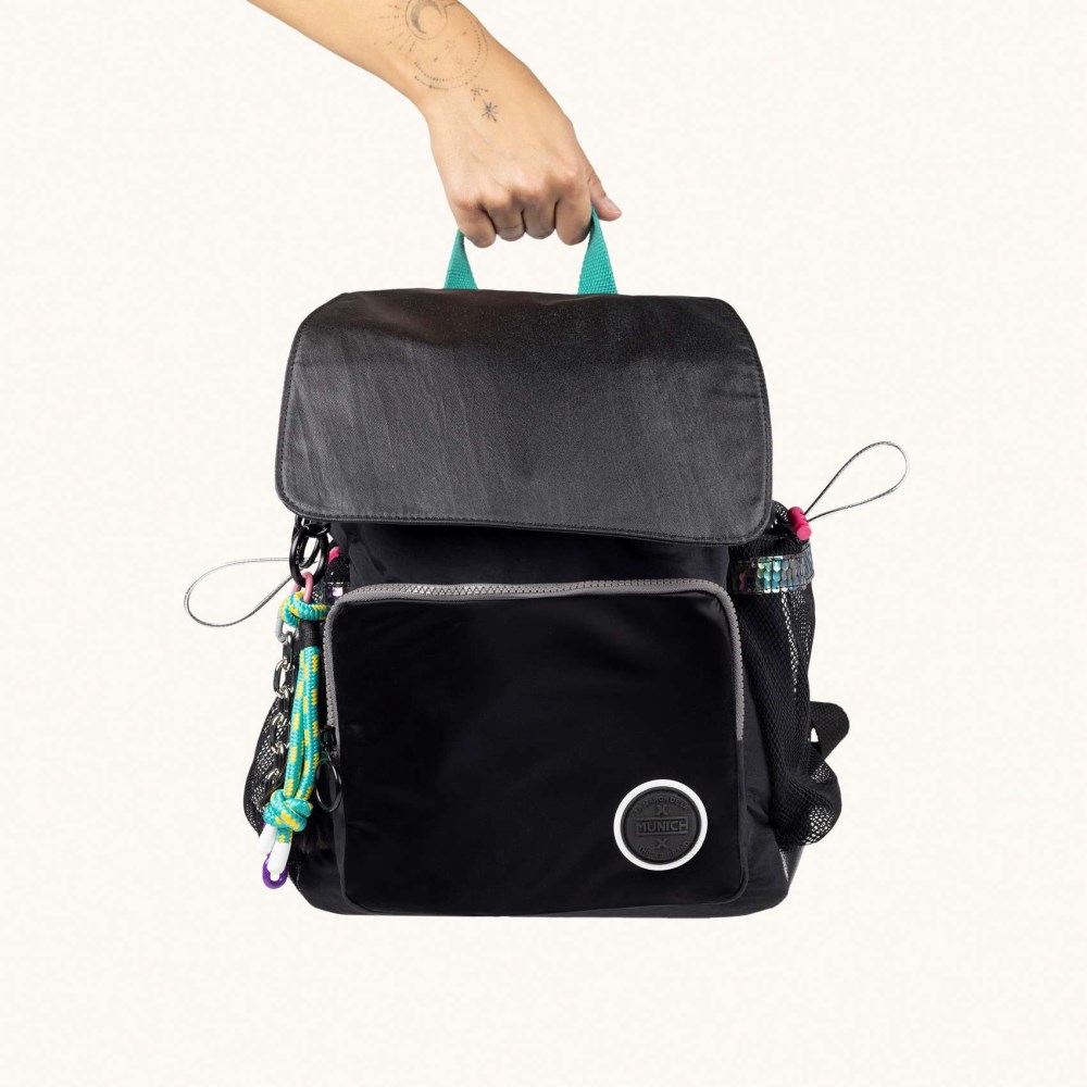 DEEP RECYCLED FW25 BACKPACK C/BLACK - NEGRO