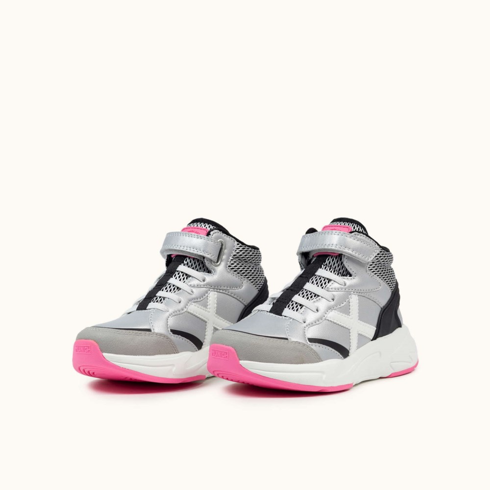 MUNICH MINI TRACK BOOT VCO 33 - PLATEADO