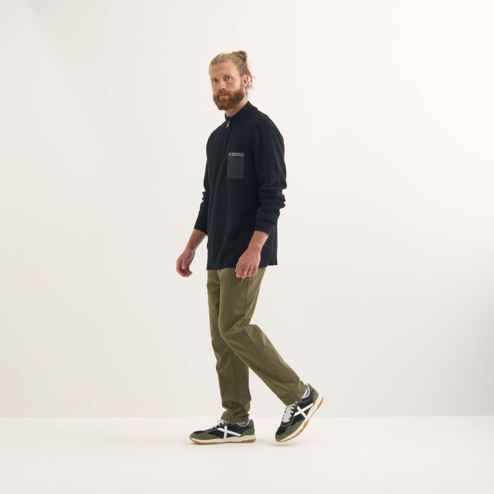 Jersey MUNICH Roma lifestyle hombre de algodón-poliéster negro - NEGRO