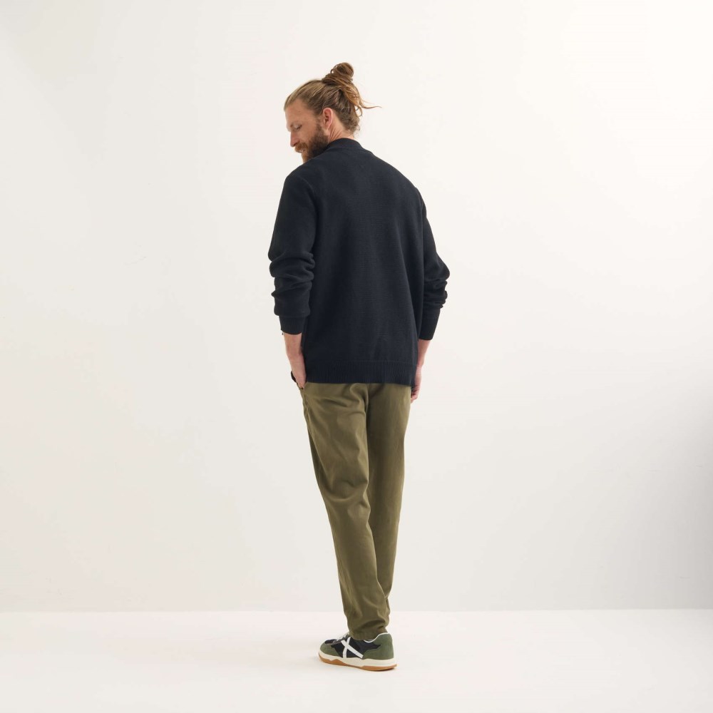 Jersey MUNICH Roma lifestyle hombre de algodón-poliéster negro - NEGRO