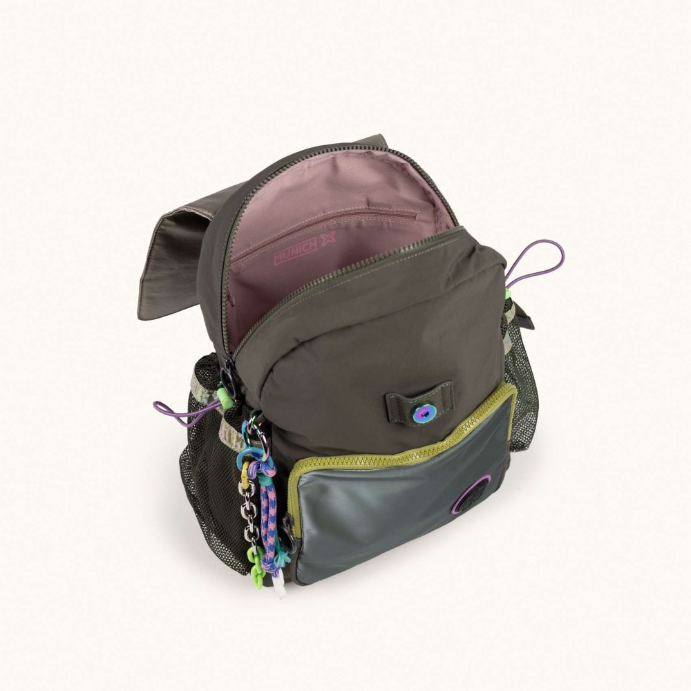 DEEP RECYCLED FW25 BACKPACK C/KHAKI - VERDE