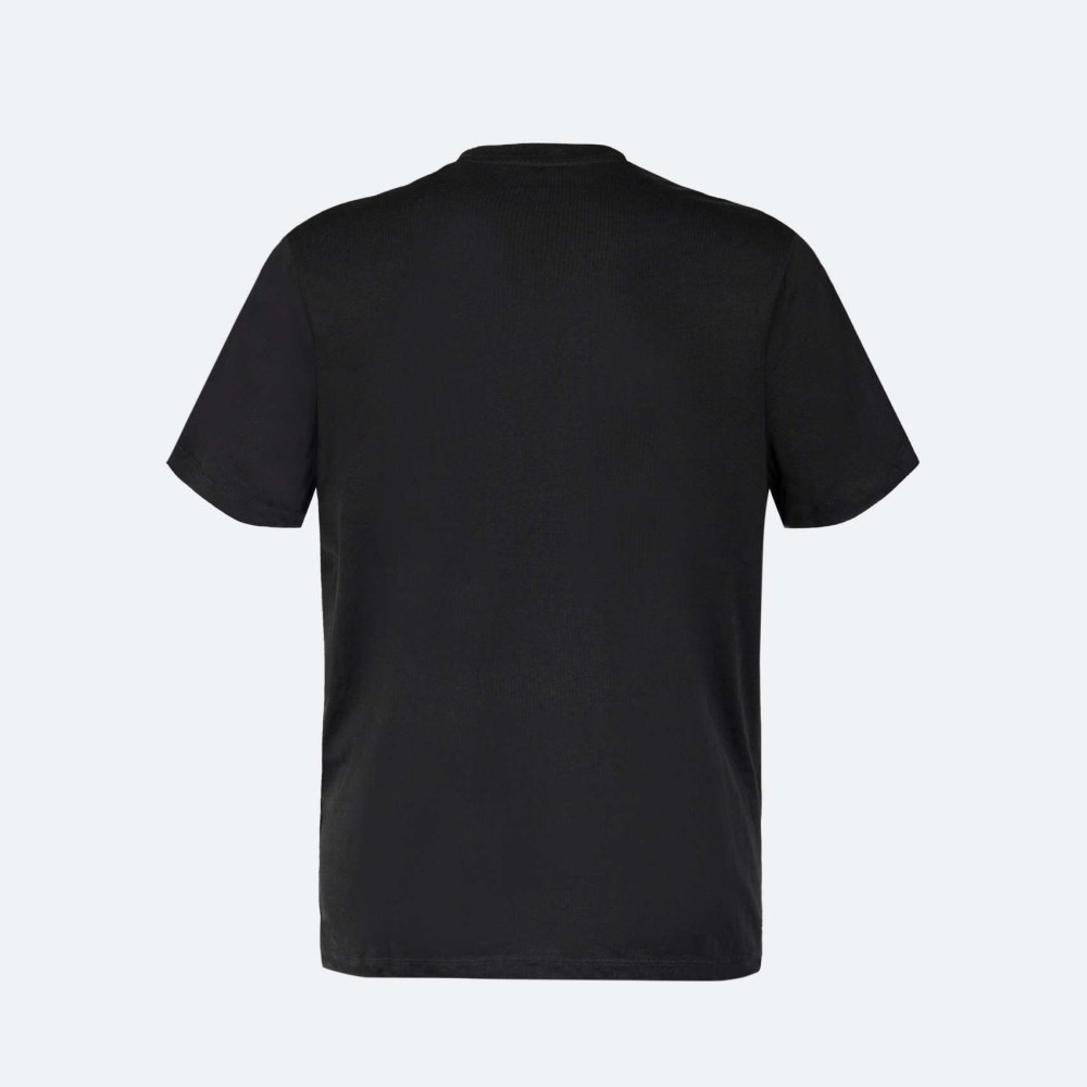 Camiseta MUNICH basica de algodón negro - NEGRO