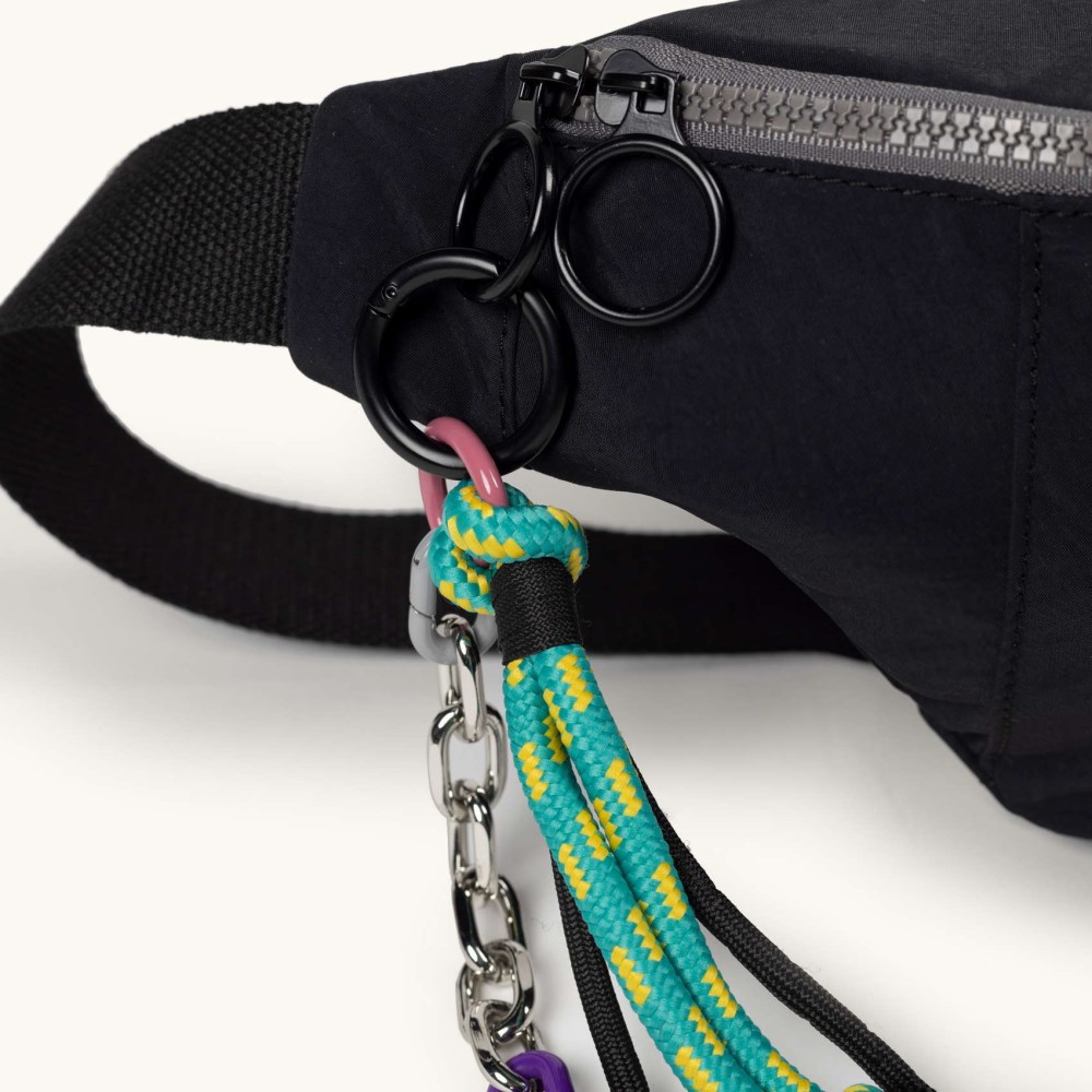 DEEP RECYCLED FW25 FANNYPACK XL C/BLACK - NEGRO