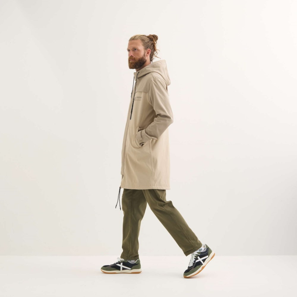 Parka MUNICH Rain lifestyle impermeable hombre de poliéster camel - MARRÓN