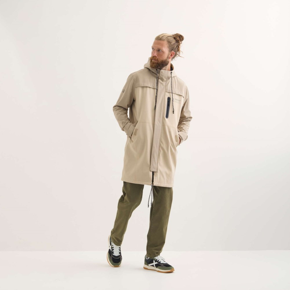 Parka MUNICH Rain lifestyle impermeable hombre de poliéster camel - MARRÓN