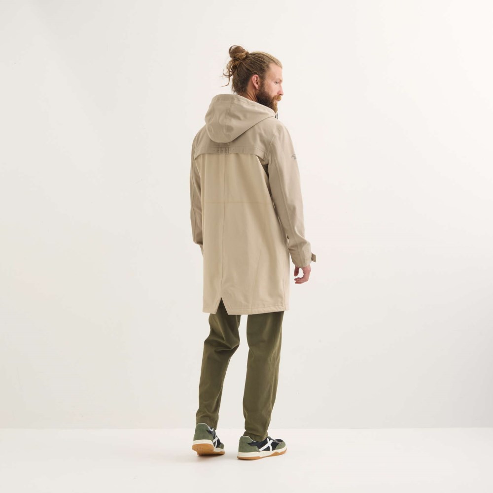 Parka MUNICH Rain lifestyle impermeable hombre de poliéster camel - MARRÓN