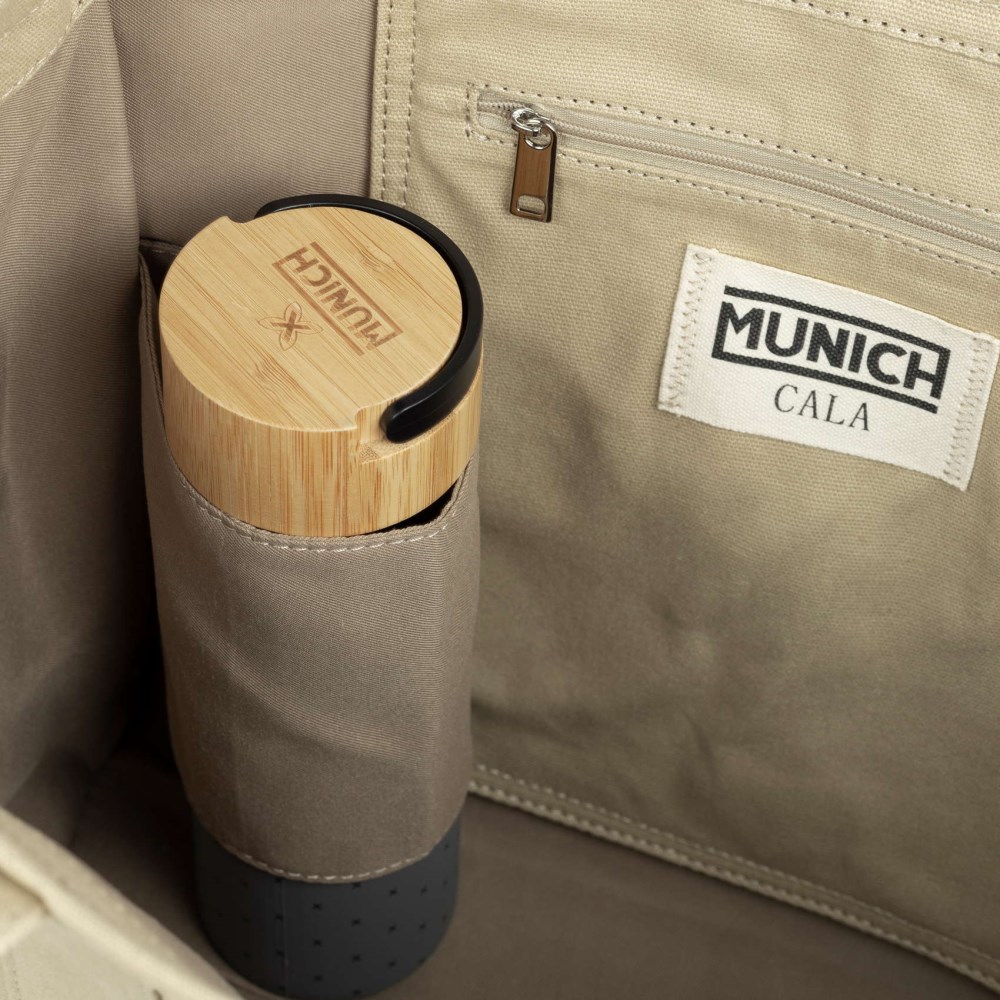 CALA SHOPPER C/TAUPE + ORANGE - CAMEL