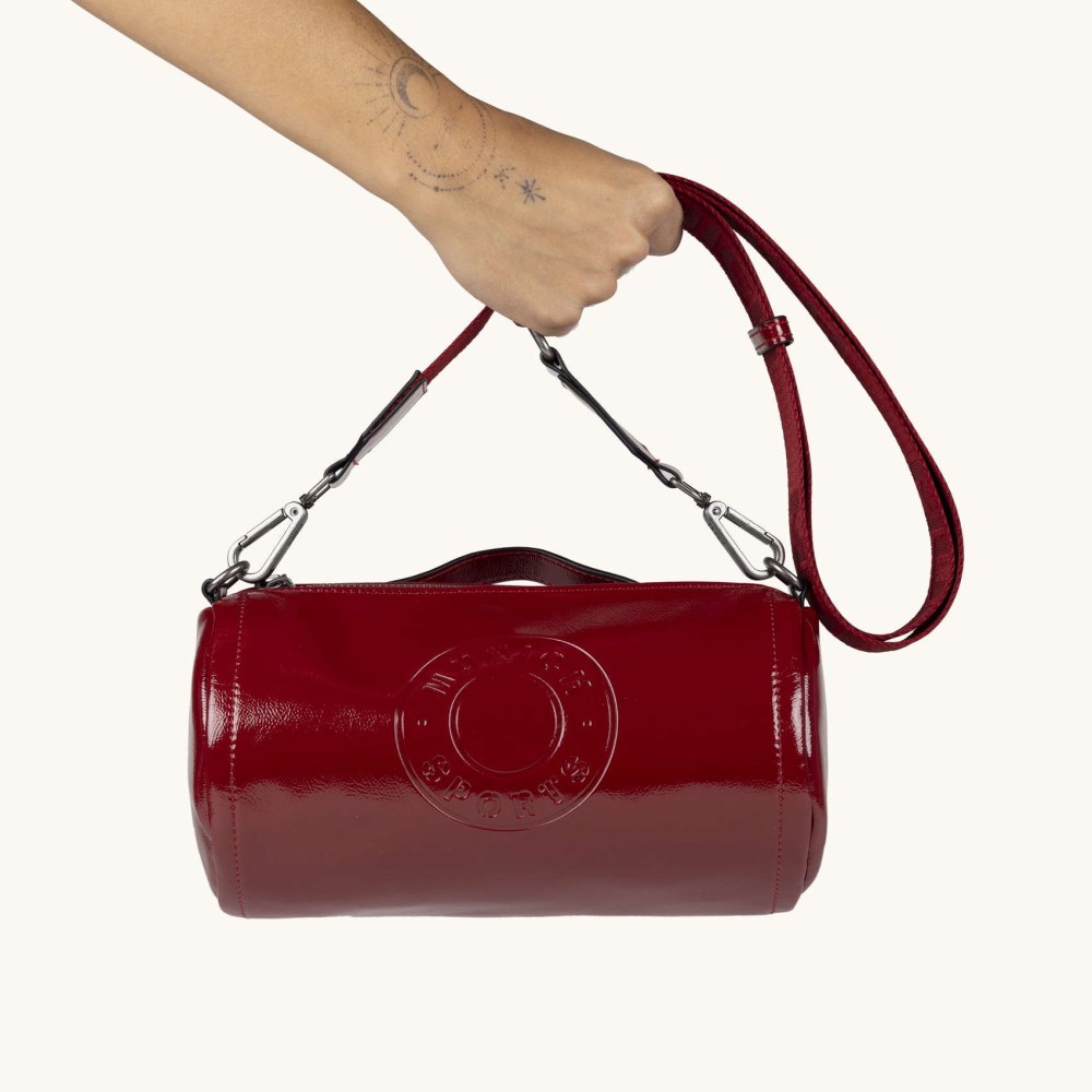 MH FW25 CROSSBODY BARREL C/RED - ROJO