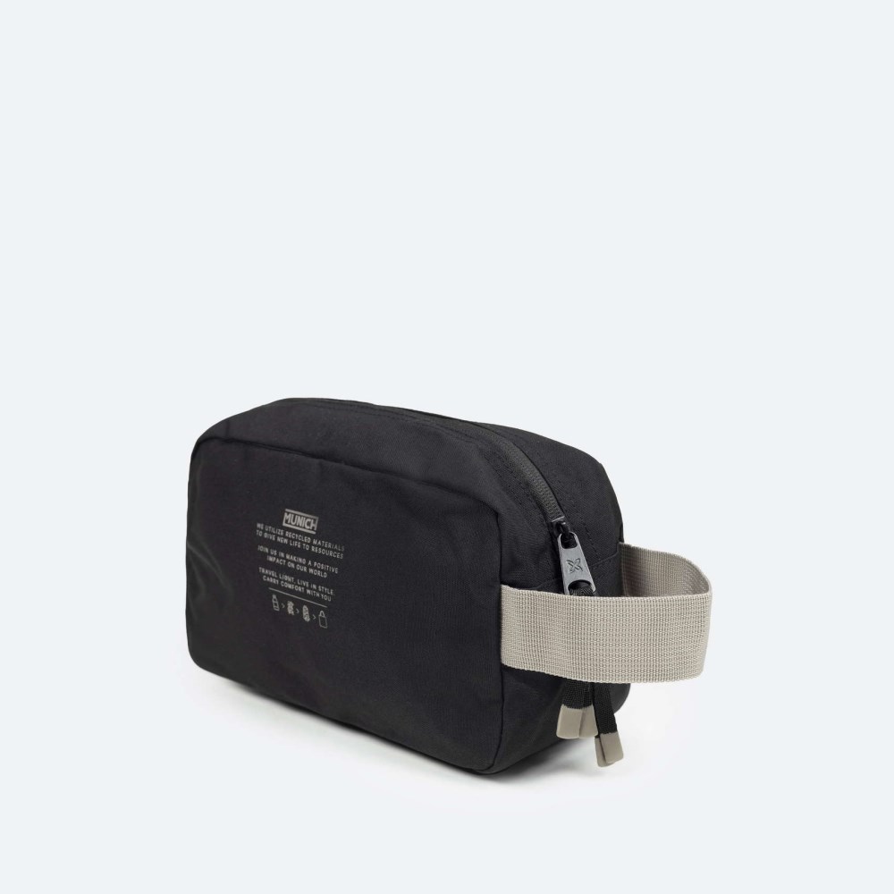 TECA RECYCLED TOILETRY C/BLACK - NEGRO