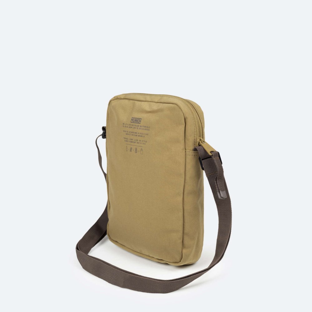 TECA RECYCLED CROSSBODY LARGE C/HONEY - CAMEL