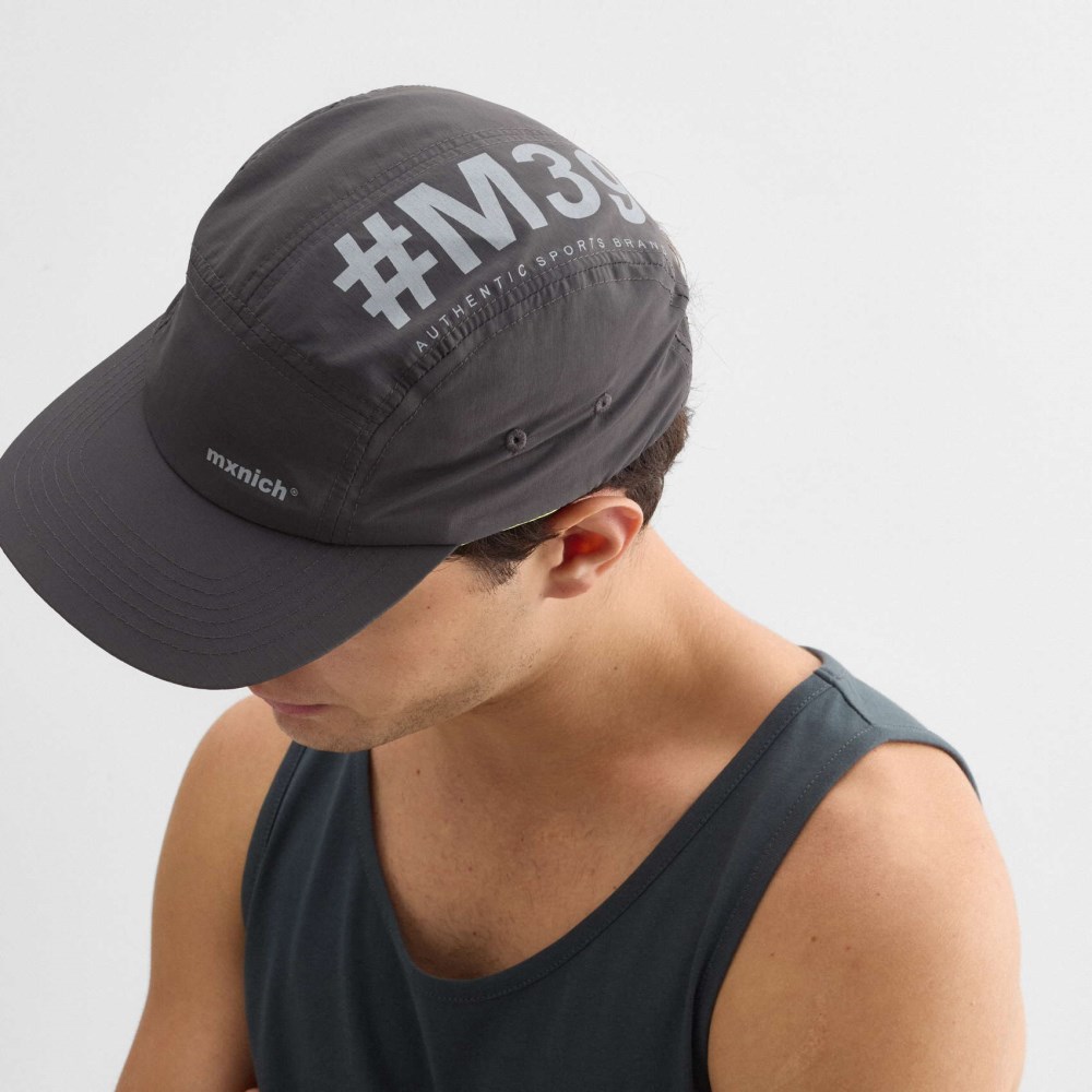 Gorra MUNICH mild streetwear de poliéster antracita - NEGRO