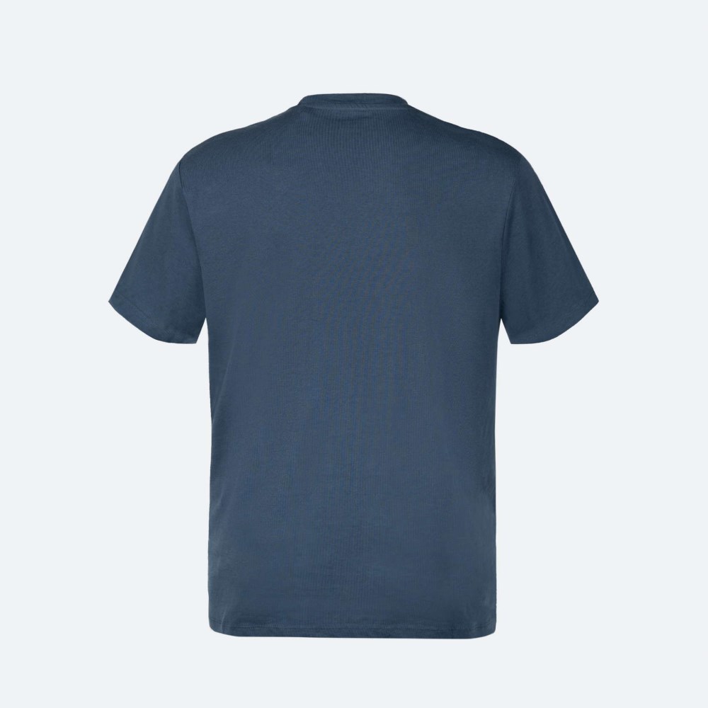 Camiseta MUNICH basica de algodón azul - AZUL