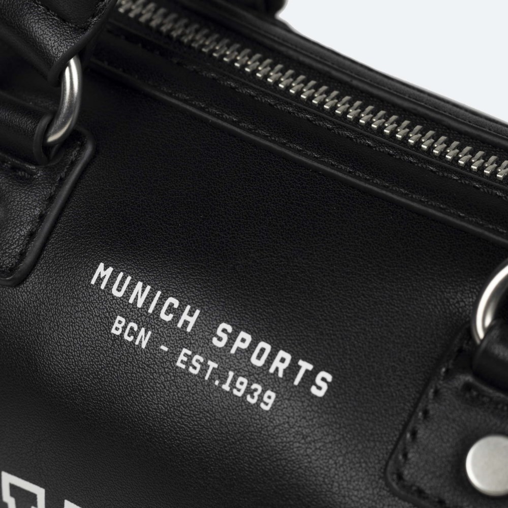 COURT CROSSBODY BARREL C/BLACK - NEGRO