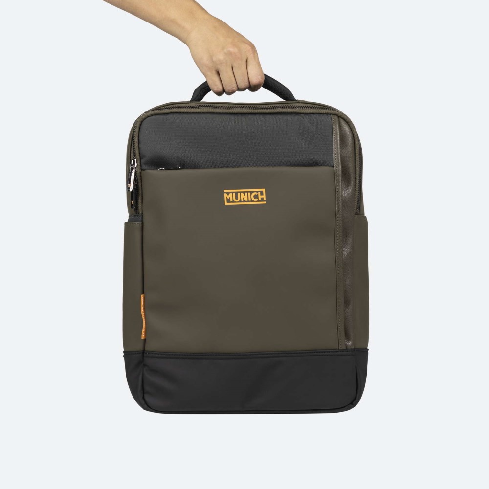 JUNGLE BACKPACK SQUARE KHAKI - CAQUI