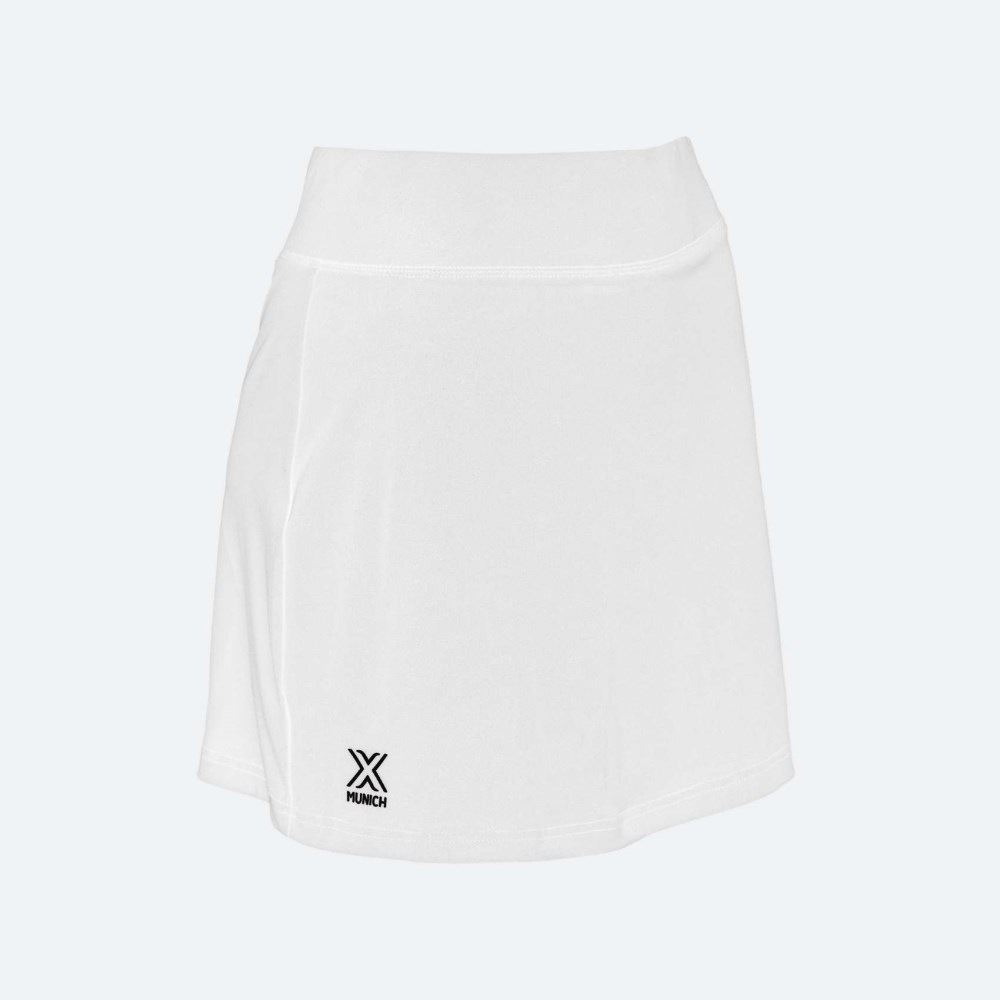 Falda MUNICH Winner de poliéster-elastano blanco - BLANCO
