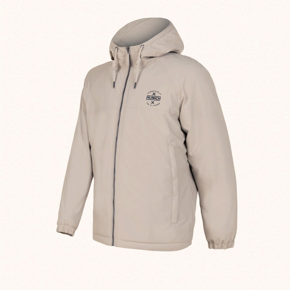 Chaqueta MUNICH lift casual de polyester camel. - 
