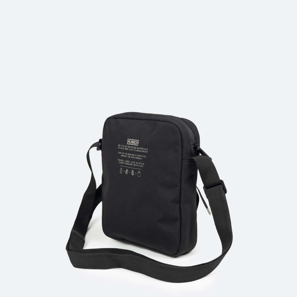 TECA RECYCLED CROSSBODY C/BLACK - NEGRO