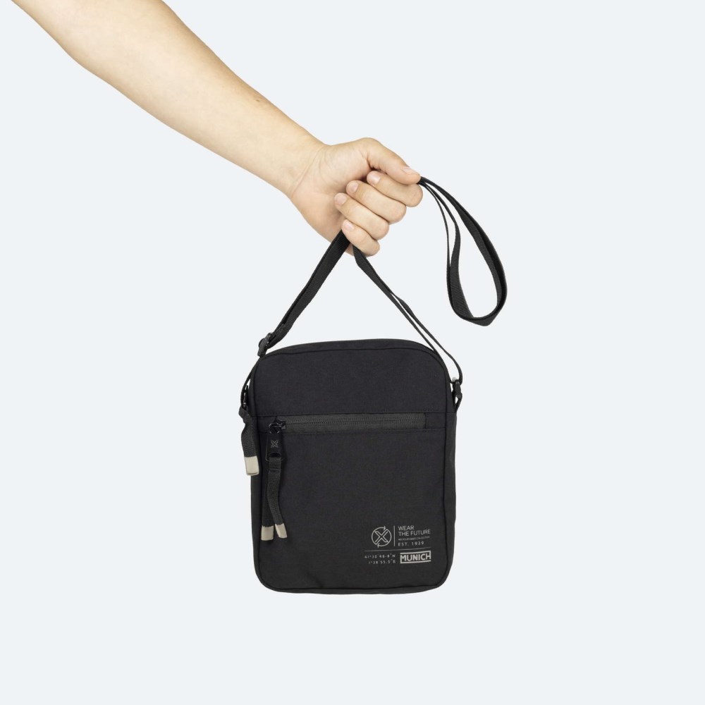 TECA RECYCLED CROSSBODY C/BLACK - NEGRO