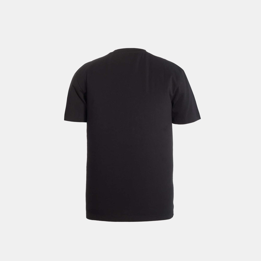 Camiseta MUNICH de algodón negra - NEGRO